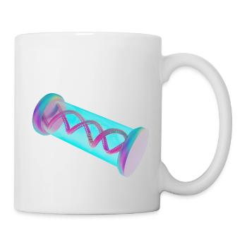 Achterbahn in meiner DNA - Tasse - Weiß - Rechts