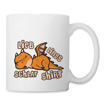 Lieblings Schalfshirt Schlafisaurus - Tasse - Weiß - Rechts