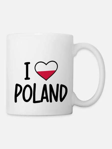 J’aime la Pologne - Mug blanc - blanc