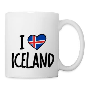 i love iceland - Tasse - Weiß - Rechts