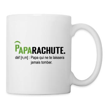 Paparachute gift dad father and daughter Birthday - Mug - white - Right