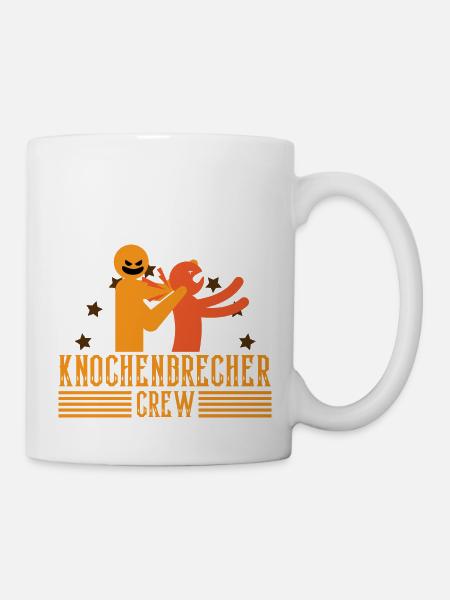 Knochenbrecher Crew Physio Geschenk - Tasse - Weiß