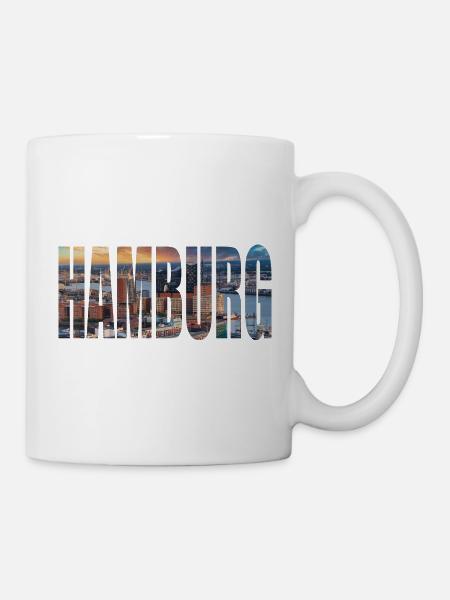 HAMBURG SKYLINE - Tasse - Weiß