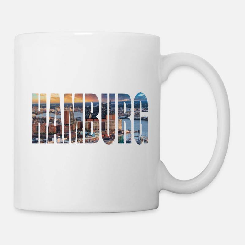HAMBURG SKYLINE - Tasse - Weiß