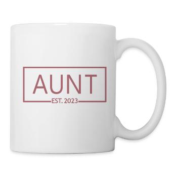 Aunt Est. 2023, Soon To Be Aunt, Pregnancy Reveal - Mug - white - Right