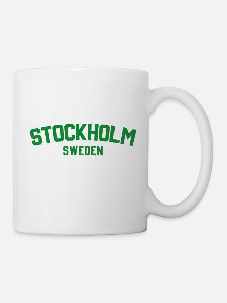 Stockholm Zweden - Mugg - vit