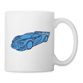 Voiture de sport Buga - Mug blanc - blanc - Droite