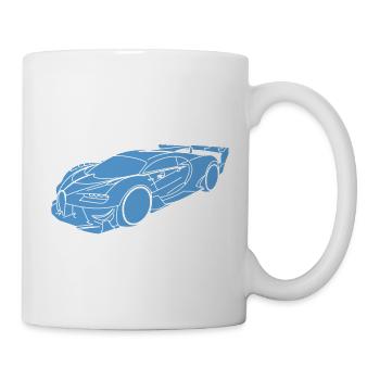 Voiture de sport Buga - Mug blanc - blanc - Droite
