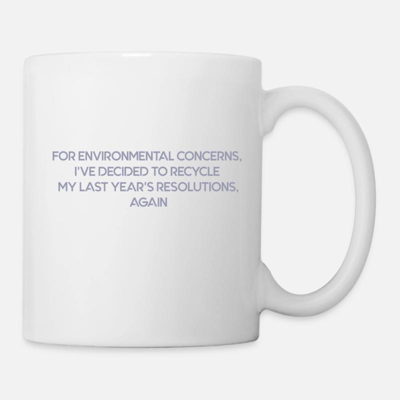 New year's resolutions - Mug blanc - blanc