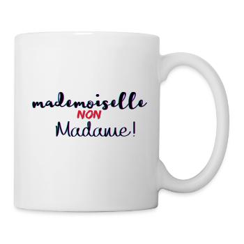 mademoiselle - Mug blanc - blanc - Droite