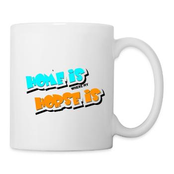 La maison est l’endroit où se trouve mon cheval - Mug blanc - blanc - Droite