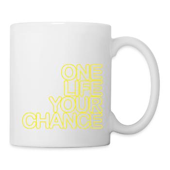 One LIFE your CHANCE 05whiteKgelb - Mug - white - Right