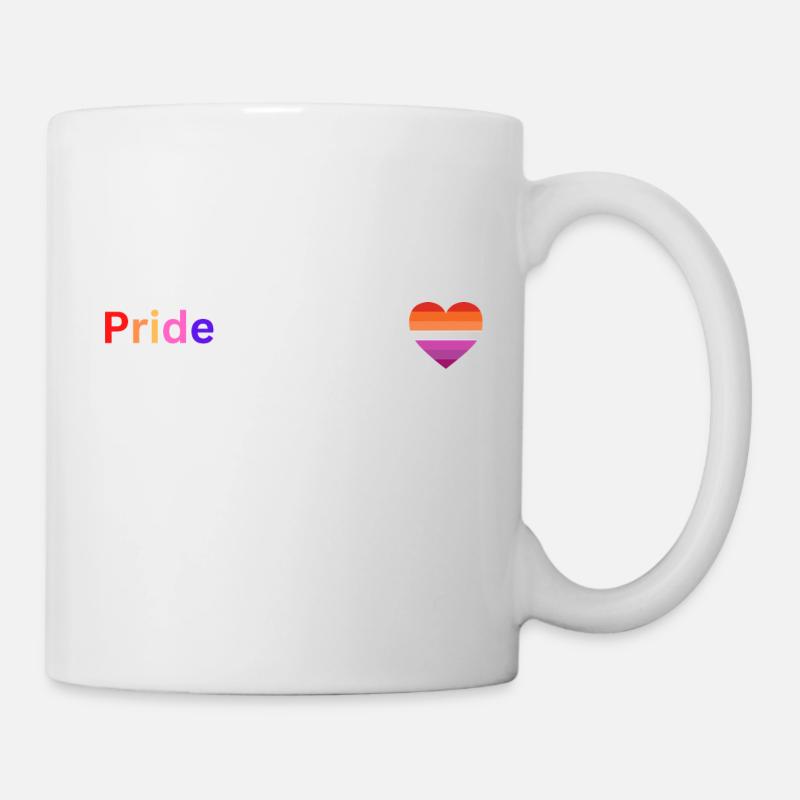 Lesbisches Pride LGBTQIA+ Design, show your Pride. - Tasse - Weiß
