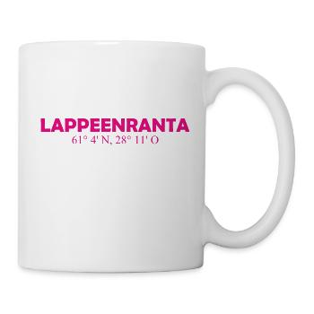 Lappeenranta - Finland - Coordinates - Longitude - Tasse - Weiß - Rechts