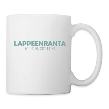 Lappeenranta - Finlande - Coordonnées - Longitude - Mug blanc - blanc - Droite