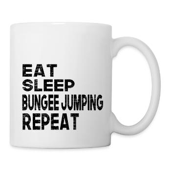 Manger Sommeil Saut à l’élastique Répéter - Mug blanc - blanc - Droite