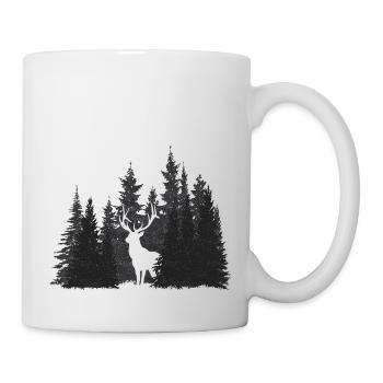 Cerf - Mug blanc - blanc - Droite