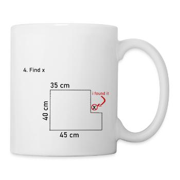Math Math Blague Cadeau Cadeau Idée Nerdy - Mug blanc - blanc - Droite