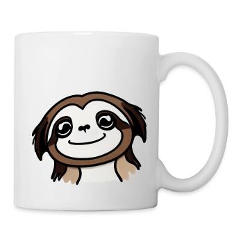 Mignon paresseux Kawaii Cartoon Animal Love 4 - Mug blanc - blanc - Droite