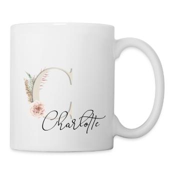 Charlotte! Name Boho - Mug - white - Right