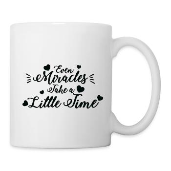 Sogar Wunder nehmen ein wenig schwarz - Tasse - Weiß - Rechts