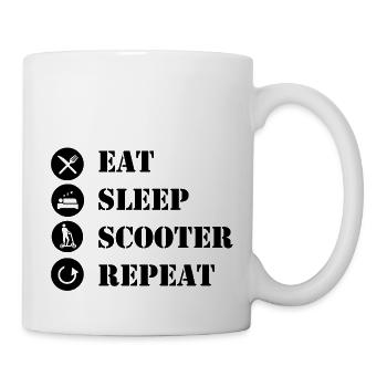 E-Scooter E-Roller Scooter - Mug blanc - blanc - Droite