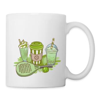 Padel Paddle Raquette Tennis Sport I Cadeau - Mug blanc - blanc - Droite