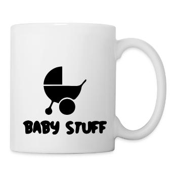 Schwangerschaft Babyparty Babyshower Boy Girl - Tasse - Weiß - Rechts