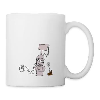 Accueil Shitter WC Toilettes 00 - Mug blanc - blanc - Droite