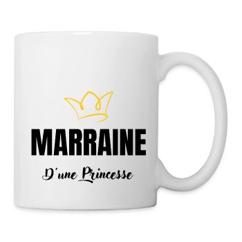 marraine d'une princesse - Mug blanc - blanc - Droite
