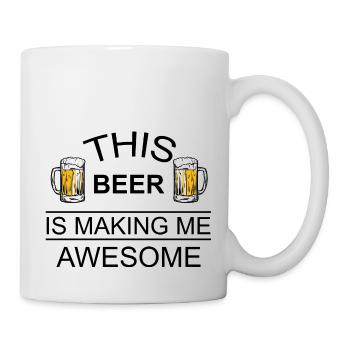 Beer Wine Whiskey Schnapps Alcohol - Mug - white - Right