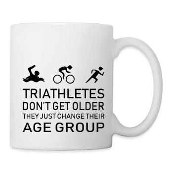 Marathon Triathlon Running Jogging Biking Cycling - Mug - white - Right