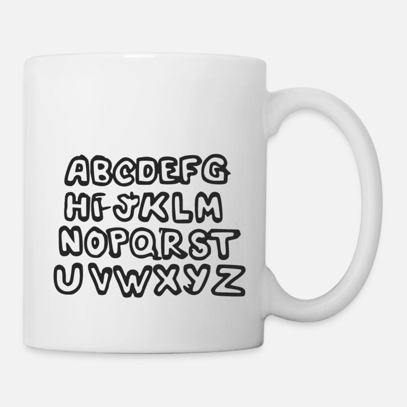 The alphabet - Mug - white