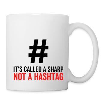 C’est ce qu’on appelle un sharp pas un hashtag - Mug blanc - blanc - Droite