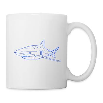 Hai - Tasse - Weiß - Rechts