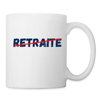 non à la retraite - Mug blanc - blanc - Droite