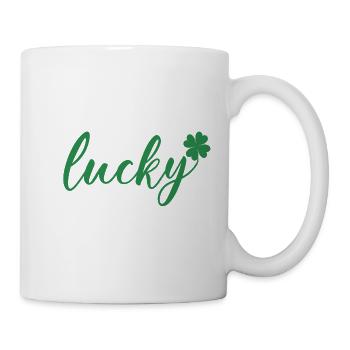 Cadeau de la Saint-Patrick Trèfle Hommes, Femmes, Enfants - Mug blanc - blanc - Droite