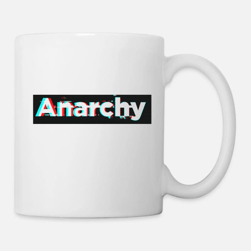 Box-Logo Anarchie - Tasse - Weiß