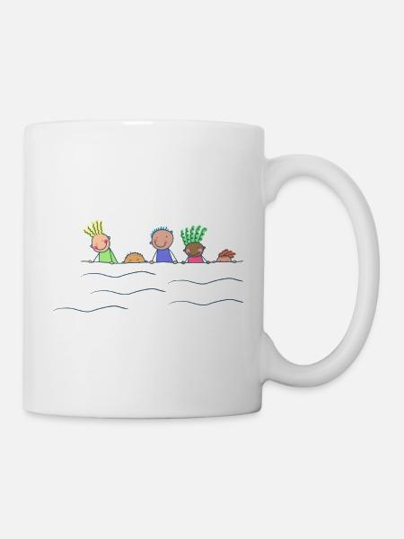 Neugierde der Kinder - Tasse - Weiß