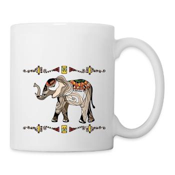 Éléphant - Mug blanc - blanc - Droite