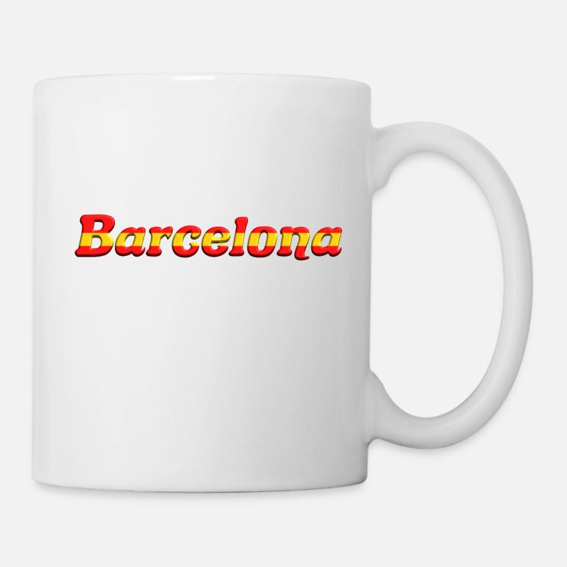 Barcelona - Tasse - Weiß