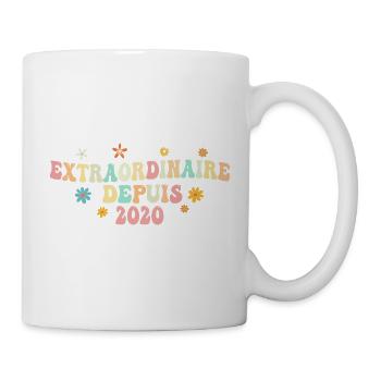 Extraordinaire Depuis 2020 Cadeau Femme Filles - Mug blanc - blanc - Droite
