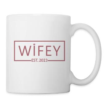 2023 Verlobung Brautdusche Hochzeit - Tasse - Weiß - Rechts
