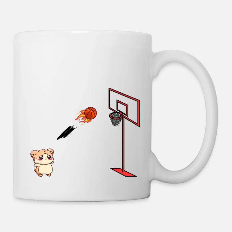 Basketball Hamster - Tasse - Weiß