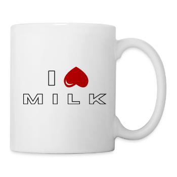 Ich hasse Milch - Tasse - Weiß - Rechts