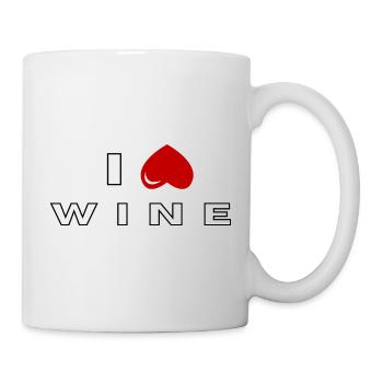 Je déteste le vin - Mug blanc - blanc - Droite