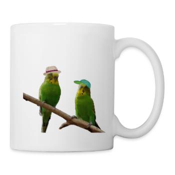 Budgerigar dot pixel - Mug - white - Right