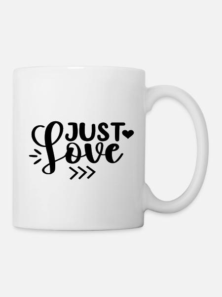 Just Love - Tasse - Weiß