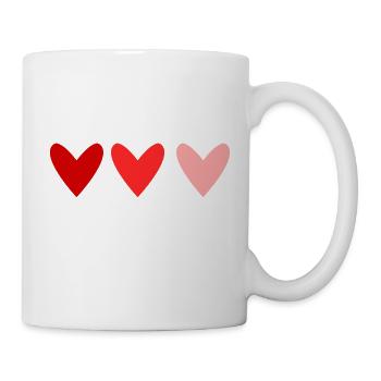HEART. HEARTS. SAINT VALENTINE. LOVE. LOVE. CHRISTMAS - Mug - white - Right