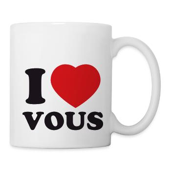 I LOVE YOU - Mug blanc - blanc - Droite